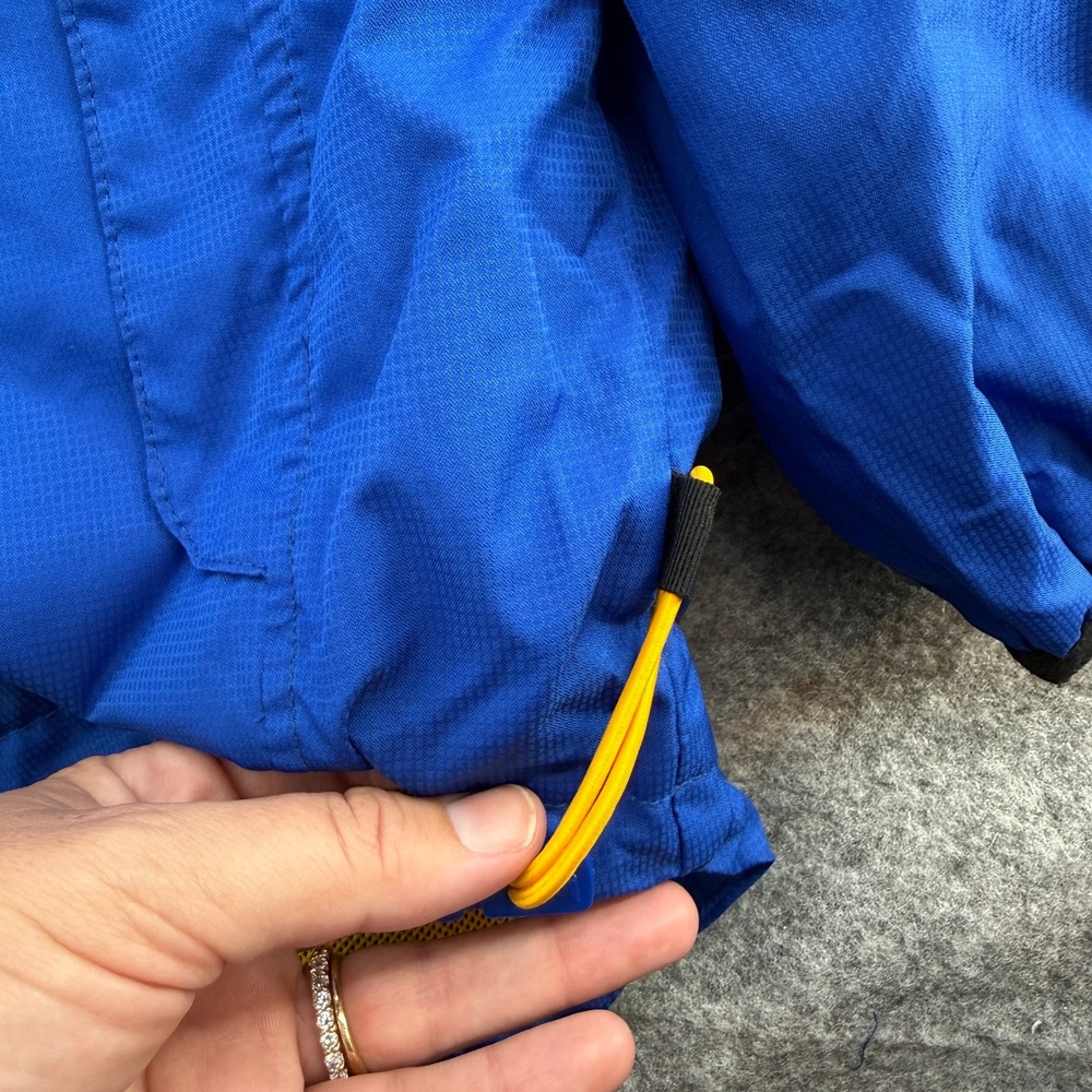 Starter Windbreaker Jacket Mens Small Blue Colorblock Full Zip Mesh Lined - Picture 7 of 16